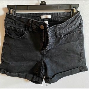 LC lauren conrad black mid-rise shorts